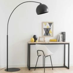 Maisons Du Monde Lampadaires Lampadaire En Métal Noir H 190 Cm -Éclairage Soldes 2024 lampadaire en metal noir h 190 cm 1000 0 0 154734 11