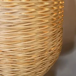 Now’s Home Lampadaires Lampadaire En Osier Pied En Métal H165 -Éclairage Soldes 2024 lampadaire en osier pied en metal h165 2