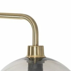 QAZQA Lampadaires Lampadaire En Plastique Doré/laiton -Éclairage Soldes 2024 lampadaire en plastique dore laiton 2