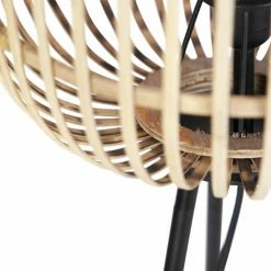 QAZQA Lampadaires Lampadaire En Rotin Beige -Éclairage Soldes 2024 lampadaire en rotin beige 8