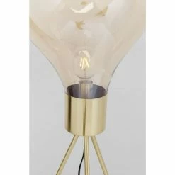 Kare Design Lampadaires Lampadaire En Verre Et Acier Doré H160 -Éclairage Soldes 2024 lampadaire en verre et acier dore h160 3