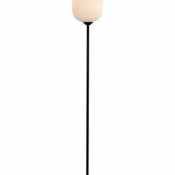 Dyberg Larsen Lampadaires Lampadaire En Verre Et Métal Noir Mat, H 150 Cm D 20 Cm -Éclairage Soldes 2024 lampadaire en verre et metal noir mat h 150 cm d 20 cm 2