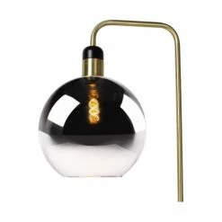Lampea Lampadaires Lampadaire En Verre Fumé 158 Cm -Éclairage Soldes 2024 lampadaire en verre fume 158 cm 2