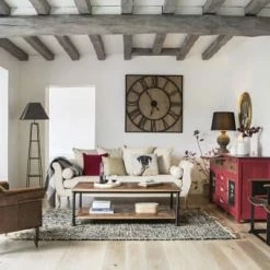 Maisons Du Monde Lampadaires Lampadaire étagère En Jujubier Et Abat-jour Gris H172 -Éclairage Soldes 2024 lampadaire etagere en jujubier et abat jour gris h172 1000 16 8 203778 3