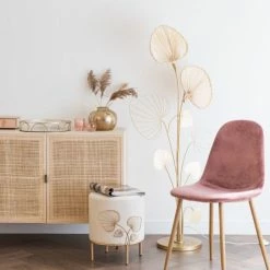 Maisons Du Monde Lampadaires Lampadaire Ginkgo En Métal Doré Et Bambou H145 -Éclairage Soldes 2024 lampadaire ginkgo en metal dore et bambou h145 1000 5 16 204770 5