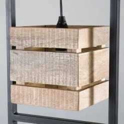 Maisons Du Monde Lampadaires Lampadaire Indus En Métal Noir Et Manguier H153 -Éclairage Soldes 2024 lampadaire indus en metal noir et manguier h153 1000 14 9 177375 3