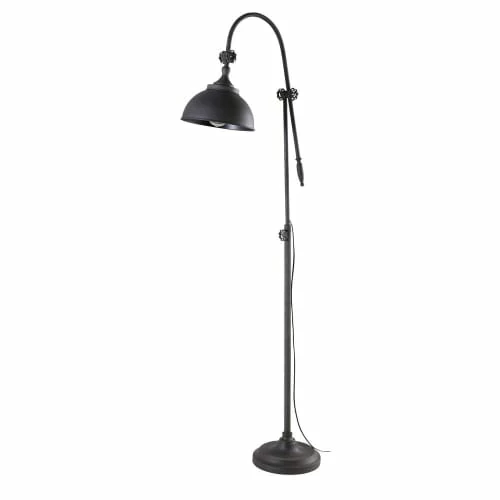 Maisons Du Monde Lampadaires Lampadaire Indus En Métal Noir H168 4 Maisons Du Monde Lampadaires Lampadaire Indus En Métal Noir H168 – Image 2