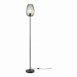 Lampea Lampadaires Lampadaire Industriel En Métal Noir 160 Cm -Éclairage Soldes 2024 lampadaire industriel en metal noir 160 cm 2