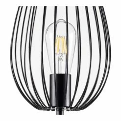 Lampea Lampadaires Lampadaire Industriel En Métal Noir 160 Cm -Éclairage Soldes 2024 lampadaire industriel en metal noir 160 cm 3