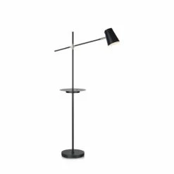 Markslöjd Lampadaires Lampadaire Liseuse Avec Tablette Et Port USB Noir H144cm