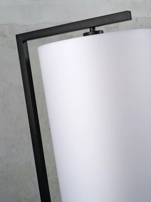 It's About Romi Lampadaires Lampadaire Noir Avec Abat-jour Blanc H160cm 6 It's About Romi Lampadaires Lampadaire Noir Avec Abat-jour Blanc H160cm – Image 4