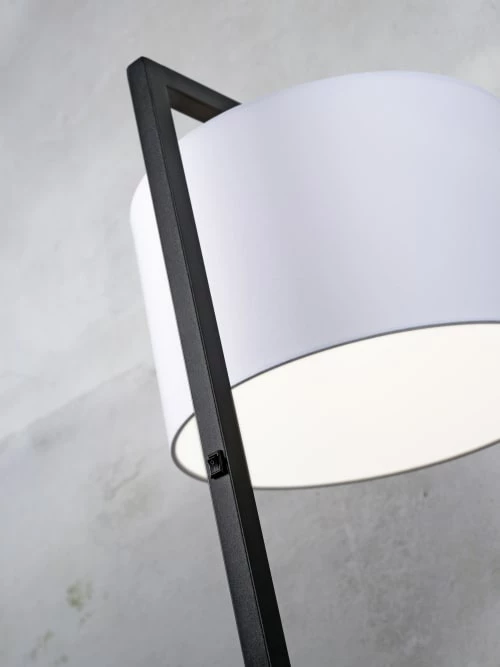 It's About Romi Lampadaires Lampadaire Noir Et Abat-jour Blanc H160cm 7 It's About Romi Lampadaires Lampadaire Noir Et Abat-jour Blanc H160cm – Image 5