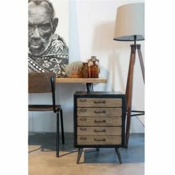 Dutchbone Lampadaires Lampadaire Trépied Bois Et Coton Blanc Cassé -Éclairage Soldes 2024 lampadaire trepied bois et coton blanc casse 3