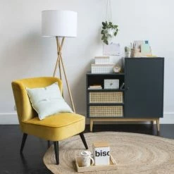 Maisons Du Monde Lampadaires Lampadaire Trépied En Bambou Abat-jour Blanc H154 -Éclairage Soldes 2024 lampadaire trepied en bambou abat jour blanc h154 1000 0 39 201144 4