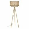 Maisons Du Monde Lampadaires Lampadaire Trépied En Bois De Chêne Et Abat-jour Cannage En Fibre Végétale