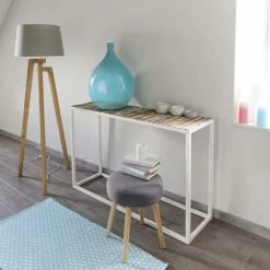 Maisons Du Monde Lampadaires Lampadaire Trépied En Paulownia Et Abat-jour Gris H150 -Éclairage Soldes 2024 lampadaire trepied en paulownia et abat jour gris h150 1000 10 16 146550 9