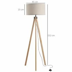 Homcom Lampadaires Lampadaire Trépied Style Scandinave H152 Cm Bois De Pin Lin Beige 10 Homcom Lampadaires Lampadaire Trépied Style Scandinave H152 Cm Bois De Pin Lin Beige -Éclairage Soldes 2024 lampadaire trepied style scandinave h152 cm bois de pin lin beige 2