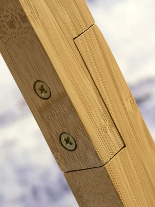 Good & Mojo Lampadaires Lampadaire Tripode Bambou Et Lin Naturel Blanc H160cm 6 Good & Mojo Lampadaires Lampadaire Tripode Bambou Et Lin Naturel Blanc H160cm – Image 4