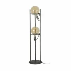 Lampea Lampadaires Lampadaire Vintage En Métal Argent 130 Cm