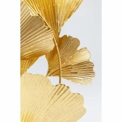 Kare Design Lampes à Poser Lampe 5 Feuilles De Ginkgo Acier Doré Et Abat-jour Coton Noir -Éclairage Soldes 2024 lampe 5 feuilles de ginkgo acier dore et abat jour coton noir 2