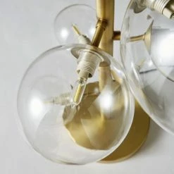 Maisons Du Monde Lampes à Poser Lampe 6 Globes En Verre Et Métal Doré -Éclairage Soldes 2024 lampe 6 globes en verre et metal dore 1000 0 25 190757 6
