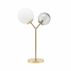 House Doctor Lampes à Poser Lampe à Poser 2 Lumières Métal/verre Noir H56cm -Éclairage Soldes 2024 lampe a poser 2 lumieres metal verre or h56cm