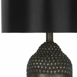 Safavieh Lampes à Poser Lampe à Poser Abat-jour En Tissu Et Pied En Résine Noir (x2) -Éclairage Soldes 2024 lampe a poser abat jour en tissu et pied en resine noir x2 3