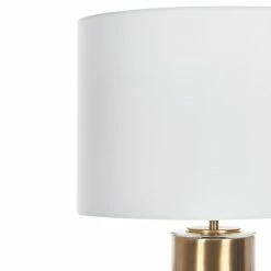 Beliani Lampes à Poser Lampe à Poser Blanche Et Dorée 63 Cm -Éclairage Soldes 2024 lampe a poser blanche et doree 63 cm 3