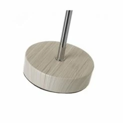 Wadiga Lampes à Poser Lampe à Poser Bois Clair Métal Chromé Et Abat-jour Blanc H34,5cm -Éclairage Soldes 2024 lampe a poser bois clair metal chrome et abat jour blanc h34 5cm 3