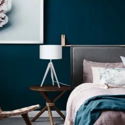 Tosel Lampes à Poser Lampe A Poser Bois Naturel Et Noir -Éclairage Soldes 2024 lampe a poser bois naturel et noir 3