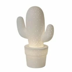 Lucide Lampes à Poser Lampe à Poser Céramique Rose H30.5cm -Éclairage Soldes 2024 lampe a poser ceramique blanc h30 5cm