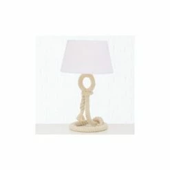 Wadiga Lampes à Poser Lampe à Poser Corde Déco Bord De Mer - 24x24x40cm -Éclairage Soldes 2024 lampe a poser corde deco bord de mer 24x24x40cm 4