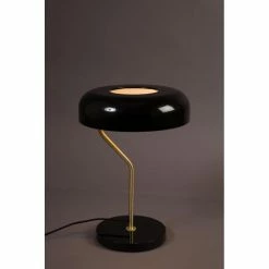 Dutchbone Lampes à Poser Lampe à Poser Design Métal Finitions Dorées Noir -Éclairage Soldes 2024 lampe a poser design metal finitions dorees noir 2