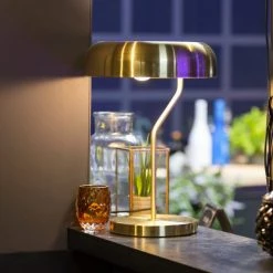 Dutchbone Lampes à Poser Lampe à Poser Design Métal Finitions Dorées Or -Éclairage Soldes 2024 lampe a poser design metal finitions dorees or 3