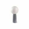 Gone's Lampes à Poser Lampe à Poser En Béton Avec Ampoule Effet Porcelaine -Éclairage Soldes 2024 lampe a poser en beton avec ampoule effet porcelaine