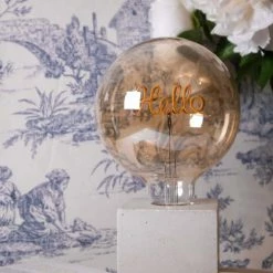 Junny Lampes à Poser Lampe à Poser En Béton Beige Avec Son Ampoule à Message -Éclairage Soldes 2024 lampe a poser en beton beige avec son ampoule a message 2