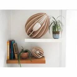 Gone's Lampes à Poser Lampe à Poser En Bois Avec Fil Blanc Et Ampoule -Éclairage Soldes 2024 lampe a poser en bois avec fil blanc et ampoule 4