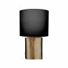 Pirouette Paris Lampes à Poser Lampe à Poser En Bois De Suar Abat-jour Noir -Éclairage Soldes 2024 lampe a poser en bois de suar abat jour noir