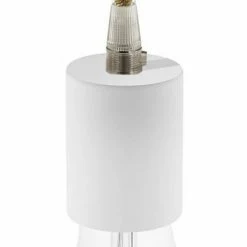 Coc'art Lampes à Poser Lampe à Poser En Bois Recyclé Blanc -Éclairage Soldes 2024 lampe a poser en bois recycle blanc 4