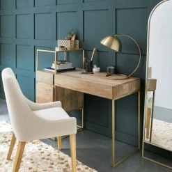 Maisons Du Monde Lampes à Poser Lampe à Poser En Métal Doré Brossé H46 -Éclairage Soldes 2024 lampe a poser en metal dore brosse h46 1000 4 3 210702 5