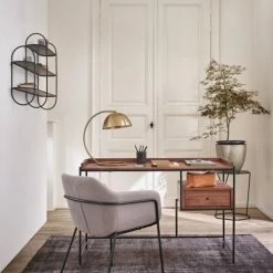 Maisons Du Monde Lampes à Poser Lampe à Poser En Métal Doré Brossé H46 -Éclairage Soldes 2024 lampe a poser en metal dore brosse h46 1000 4 3 210702 6