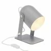 Brilliant Lampes à Poser Lampe à Poser En Métal Gris Orientable H22cm -Éclairage Soldes 2024 lampe a poser en metal gris orientable h22cm