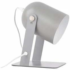 Brilliant Lampes à Poser Lampe à Poser En Métal Gris Orientable H22cm -Éclairage Soldes 2024 lampe a poser en metal gris orientable h22cm 3