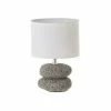 Wadiga Lampes à Poser Lampe à Poser Galets Abat-jour Blanc -Éclairage Soldes 2024 lampe a poser galets abat jour blanc