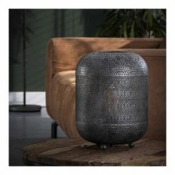 Lampea Lampes à Poser Lampe à Poser Industrielle En Métal Argenté 33 Cm -Éclairage Soldes 2024 lampe a poser industrielle en metal argente 33 cm 1