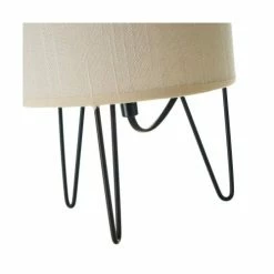 Wadiga Lampes à Poser Lampe à Poser Métal Noir Et Abat-jour Blanc - 15x15x29.5cm -Éclairage Soldes 2024 lampe a poser metal noir et abat jour blanc 15x15x29 5cm 2