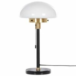 Beliani Lampes à Poser Lampe à Poser Noir Et Blanc