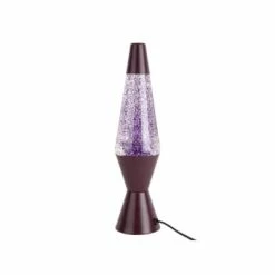 Leitmotiv Lampes à Poser Lampe à Poser Pailletées H. 37 Cm Vert -Éclairage Soldes 2024 lampe a poser pailletees h 37 cm violet