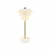 Pirouette Paris Lampes à Poser Lampe à Poser Rechargeable En Métal Blanc Et Doré H31 -Éclairage Soldes 2024 lampe a poser rechargeable en metal blanc et dore h31