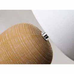 Wadiga Lampes à Poser Lampe à Poser Ronde Céramique Marron Effet Naturel - 16x16x27.5cm -Éclairage Soldes 2024 lampe a poser ronde ceramique marron effet naturel 16x16x27 5cm 2